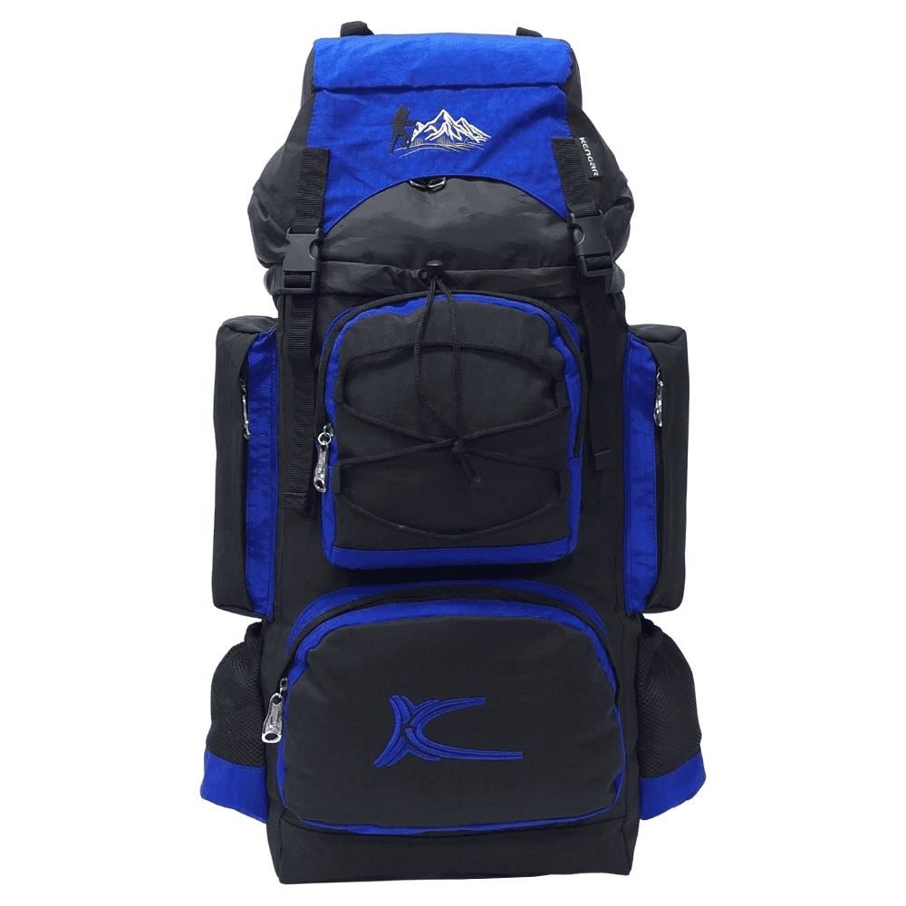 Mochila Campera Kengar Modelo N.3 Negro - Azulino